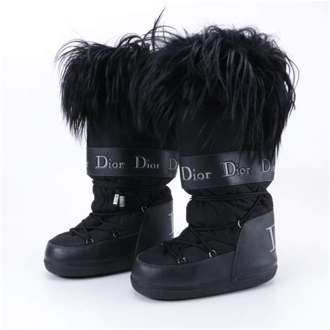 dior fur boots|authentic christian dior boots.